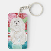 Della Roos Maltese Sleutelhanger (achterkant)