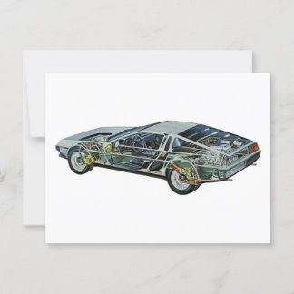 DeLorean Briefkaart