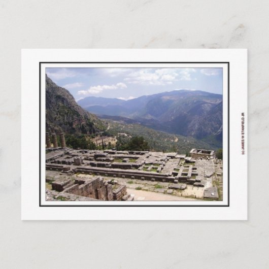Delphi Archeological Site Briefkaart (Voorkant)