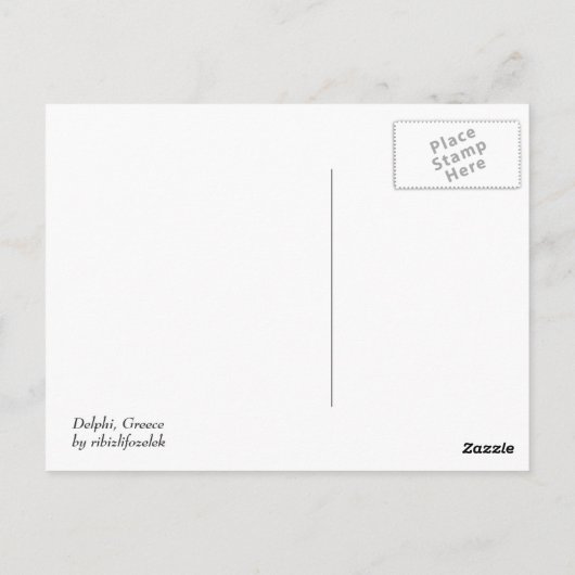 Delphi Briefkaart (Achterkant)