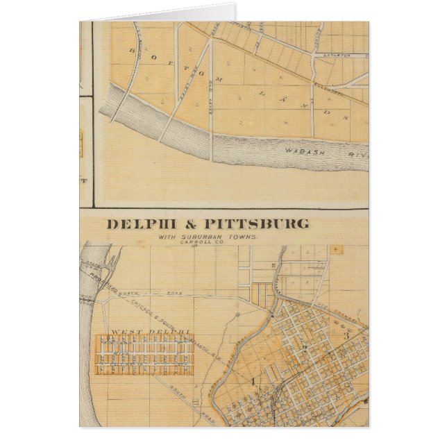 Delphi et Pittsburg avec les villes de banlieue (Devant)