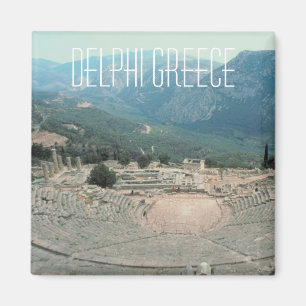 Delphi Greece Foto: Travel Souvenir Fridge Magnet Magneet