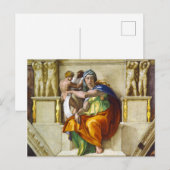 Delphic Sibyl door Michelangelo Briefkaart (Voorkant / Achterkant)