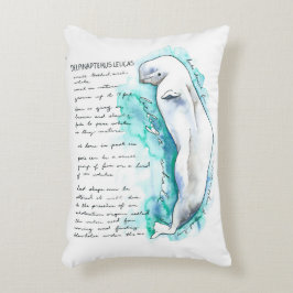 Delphinapterus Leucas Beluga Whale Pillow Accent Kussen
