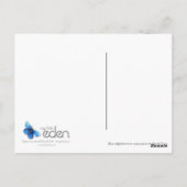 Delphinines bleus dans carte postale aquarelle (Dos)