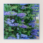 Delphinium belles fleurs bleues puzzle puzzle (Horizontal)