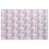 Delphinium botanique art violet blanc nom tissu (Fat Quarter)