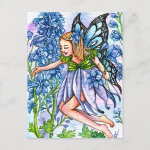 Delphinium Fairy Briefkaart
