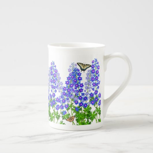 Delphinium Larkspur Butterfly Garden Mok (Rechts)