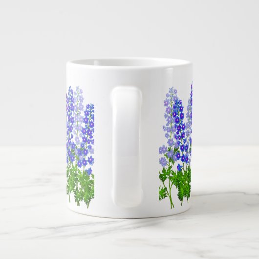 Delphinium Larkspur Floral Garden Specialty Mok (Achterkant)