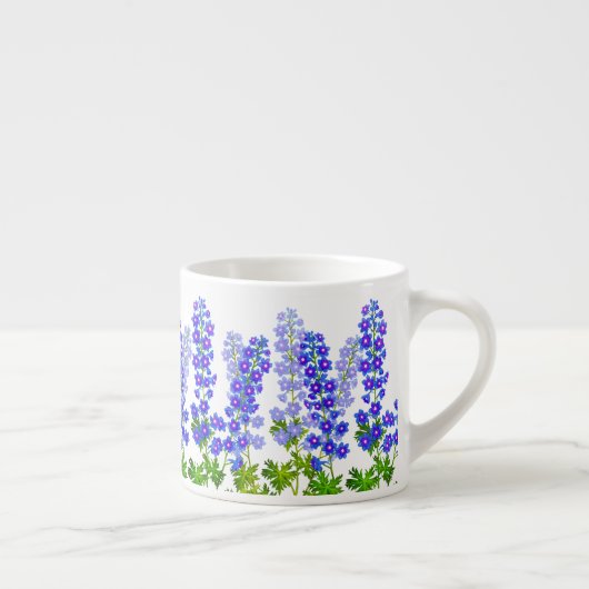 Delphinium Larkspur Flower Garden Espresso Mok (Rechts)