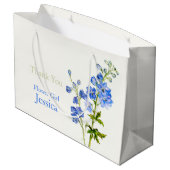 Delphinium mariage bleu fleur fille en faveur sac  (Dos Angle)