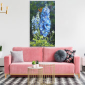 "Delphiniums" Galerie Toile Enveloppée Imprimer (Insitu(Salon))