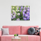 Delphinum Bloemen Verpakt Canvas (Insitu (Woonkamer))