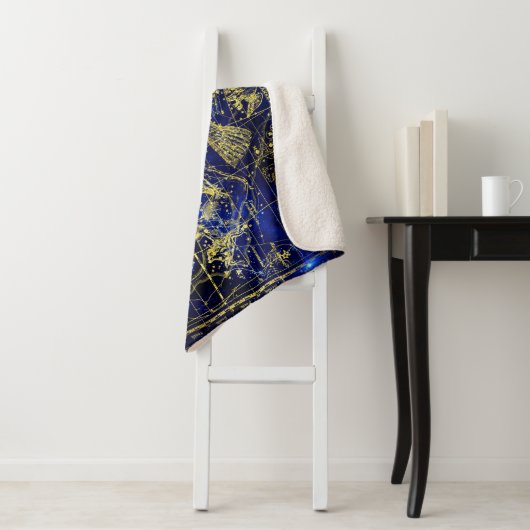 delphinus constellation blanket sherpa deken (In situ)