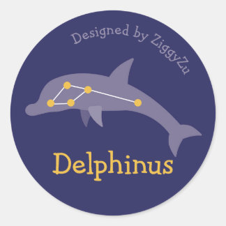 Delphinus de Dolfijn Sterrenbeeld Sticker