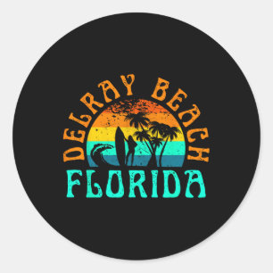 Delray Beach _1 Ronde Sticker