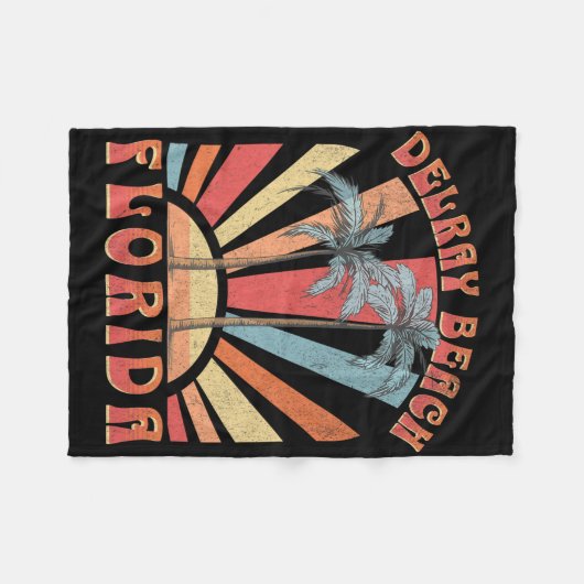 Delray Beach _2  Fleece Deken (Voorkant (Horizontaal))