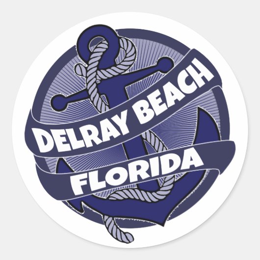 Delray Beach Florida autocollants d'ancrage tourbi (Devant)
