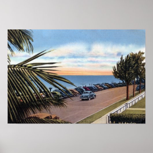 Delray Beach Florida langs de kust van 1940 Poster (Voorkant)