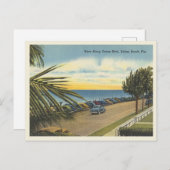 Delray Beach, Florida  Ocean Boulevard Briefkaart (Voorkant / Achterkant)