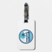 Delray Beach Florida Palm Tree Birds Bagagelabel (Achterkant verticaal)