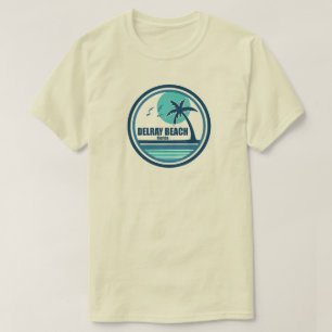 Delray Beach Florida Palmboom Vogels T-shirt