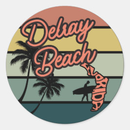 Delray Beach, Florida Ronde Sticker