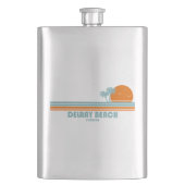 Delray Beach Florida Sun Palm Trees Flacon (Voorkant)