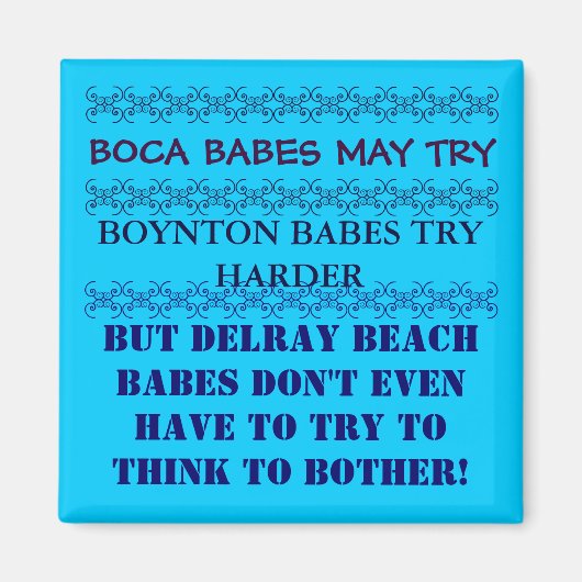 Delray Beach Floride Magnet (Devant)