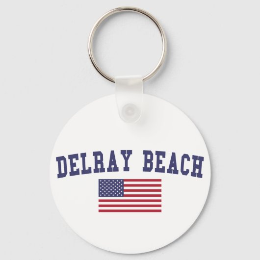 Delray Beach VS vlag Sleutelhanger (Voorkant)