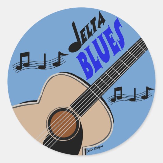 Delta Blues Sticker (Voorkant)