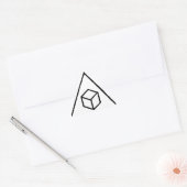 Delta Cubes Driehoek Sticker (Envelop)