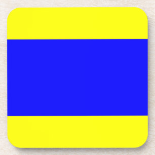 Delta Geel Blauw Bier Onderzetter