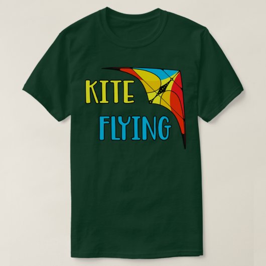 Delta Glider Hang Gliding Stunt Kite T-shirt (Design voorkant)