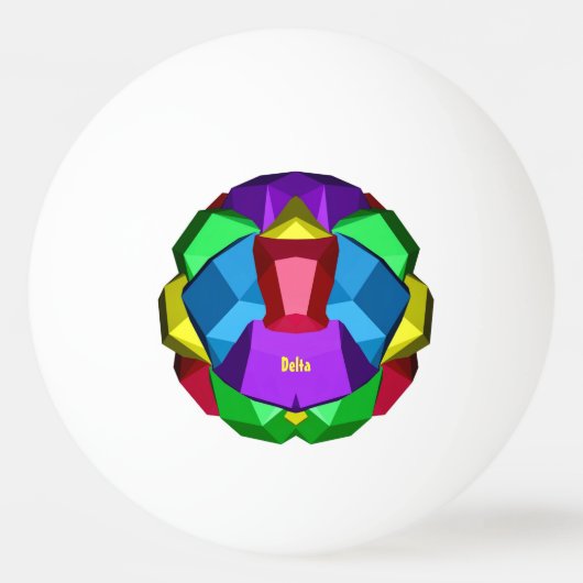 DELTA ~ POLYHEDRON ~ Multicolored ~ Pingpongballen (Achterkant)