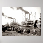 Delta Queen, Boat, geladen in New Orleans Poster (Voorkant)