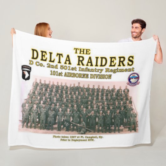 DELTA RAIDERS bij FT. CAMPBELL Fleece Deken (In situ)
