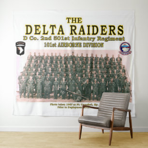 DELTA RAIDERS GROEPSFOTO in Ft. CAMPBELL, KY. Wandkleed