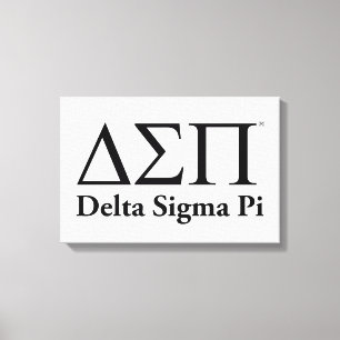 Delta Sigma Pi Klassiek Logo Canvas Afdruk