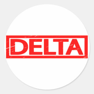 Delta Stamp Ronde Sticker