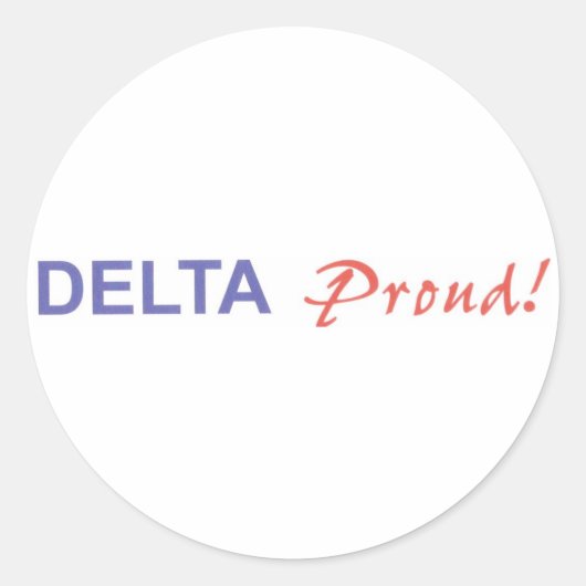 DELTA Trots! Stickers (Voorkant)