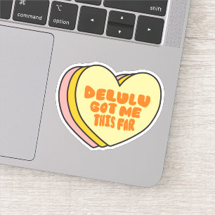 "Delulu heeft me zo ver gebracht" Grappig esthetis Sticker