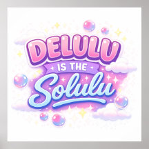 Delulu Is de Solulu – Cute Kawaii Esthetiek