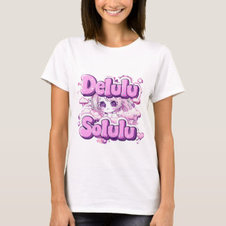 Delulu is het Solulu T-shirt – Kawaii Y2K Anime Gi