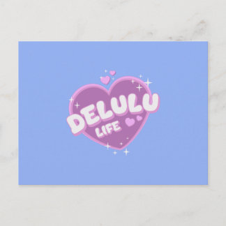 Delulu Leven Uitnodiging Briefkaart