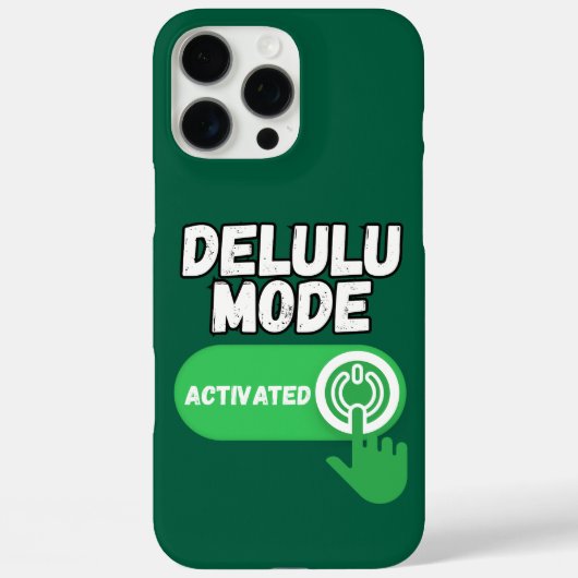 Delulu Modus Geactiveerd | Grappige Gen Z Case-Mate iPhone Case (Achterkant)