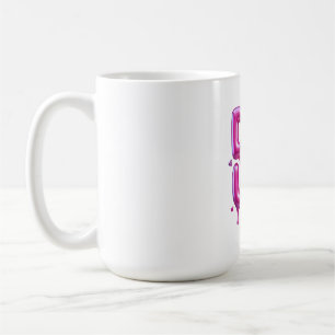 Delulu Roze Bubblegum 3D Typografie Y2K Gen Z Grap Koffiemok