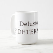 Delusional & Determined Aesthetic Neutral Mug (Devant gauche)