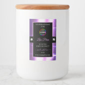 Deluxe Black Shiny Lilac avec Étiquette de produit (Devant)